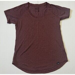 Patagonia Capilene Cool Trail Shirt Women Small Purple Performance Short Sleeve